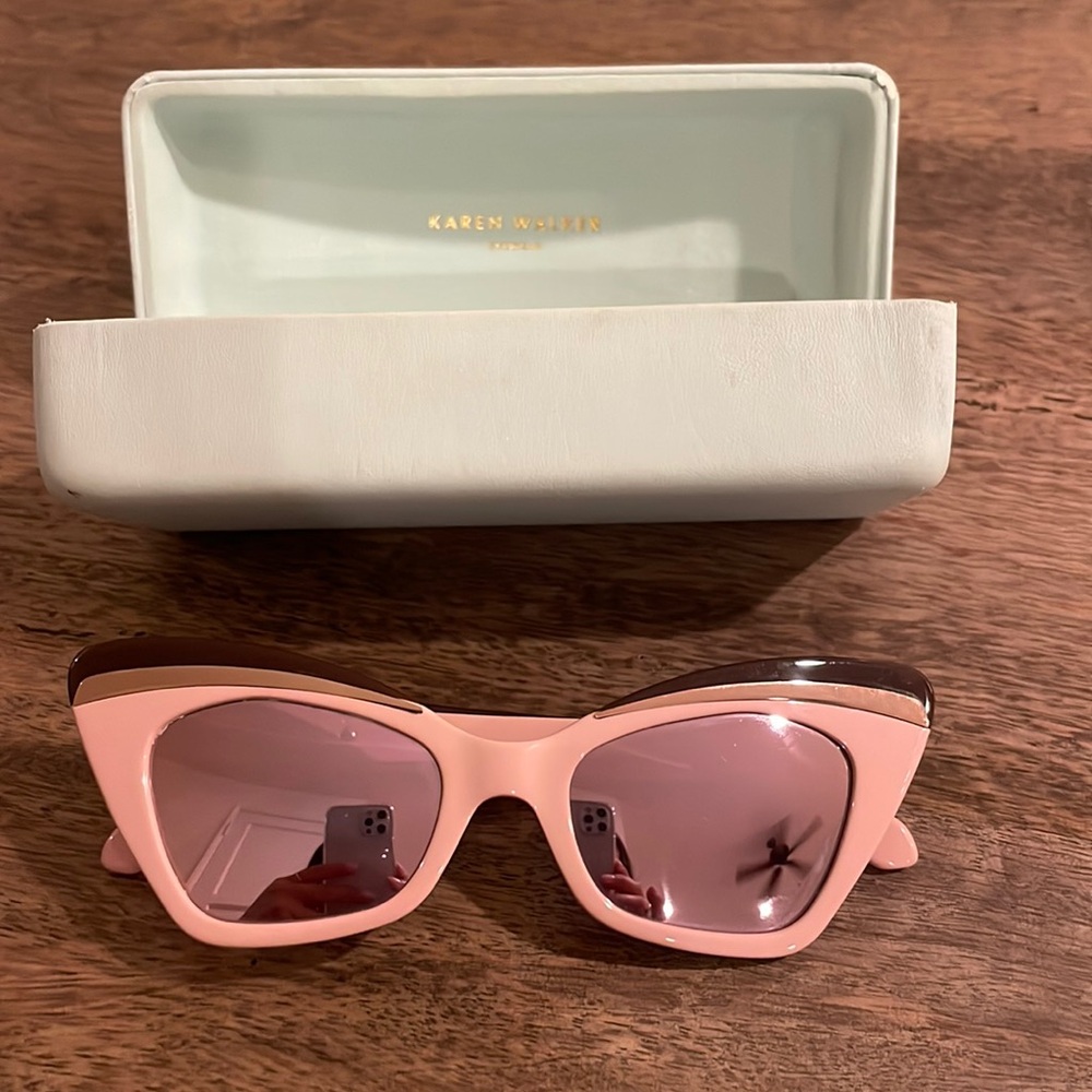 Karen Walker Pink Cat Eye Sunglasses